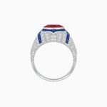 Load image into Gallery viewer, Vintage Inspired Engagement Ring With Gemstone - Shahin Jewelry