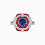 Load image into Gallery viewer, Vintage Inspired Engagement Ring with Gemstone - Shahin Jewelry