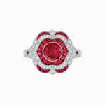 Load image into Gallery viewer, Vintage Inspired Engagement Ring with Gemstone - Shahin Jewelry