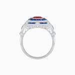 Load image into Gallery viewer, Vintage Inspired Engagement Ring with Gemstone - Shahin Jewelry