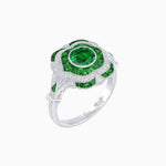Load image into Gallery viewer, Vintage Inspired Engagement Ring with Gemstone - Shahin Jewelry