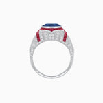 Load image into Gallery viewer, Vintage Inspired Engagement Ring With Gemstone - Shahin Jewelry