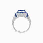 Load image into Gallery viewer, Vintage Inspired Engagement Ring With Gemstone - Shahin Jewelry