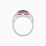 Load image into Gallery viewer, Vintage Inspired Engagement Ring with Gemstone - Shahin Jewelry