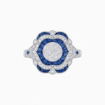 Load image into Gallery viewer, Vintage Inspired Engagement Ring with Illusion Setting - Shahin Jewelry