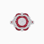 Load image into Gallery viewer, Vintage Inspired Engagement Ring with Illusion Setting - Shahin Jewelry