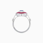 Load image into Gallery viewer, Vintage Inspired Floral Halo Round Cut Engagement Ring - Shahin Jewelry