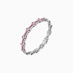Load image into Gallery viewer, Vintage Inspired French Gemstone and Diamond Link Bracelet - Shahin Jewelry