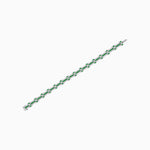 Load image into Gallery viewer, Vintage Inspired French Gemstone and Diamond Link Bracelet - Shahin Jewelry
