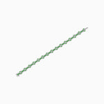 Load image into Gallery viewer, Vintage Inspired French Gemstone and Diamond Link Bracelet - Shahin Jewelry