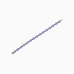 Load image into Gallery viewer, Vintage Inspired French Gemstone and Diamond Link Bracelet - Shahin Jewelry