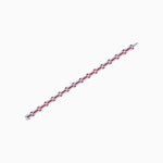 Load image into Gallery viewer, Vintage Inspired French Gemstone and Diamond Link Bracelet - Shahin Jewelry