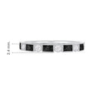 Load image into Gallery viewer, Vintage Inspired Gemstone and Diamond Brilliance Eternity Band - Shahin Jewelry