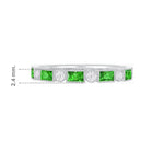 Load image into Gallery viewer, Vintage Inspired Gemstone and Diamond Brilliance Eternity Band - Shahin Jewelry