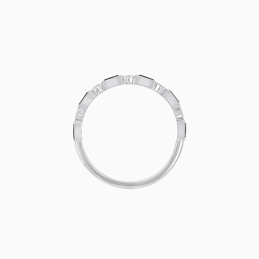 Vintage Inspired Gemstone and Diamond Brilliance Eternity Band - Shahin Jewelry