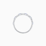 Load image into Gallery viewer, Vintage Inspired Gemstone and Diamond Brilliance Eternity Band in 14k Withe Gold - Shahin Jewelry