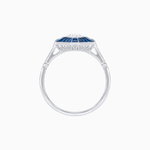 Load image into Gallery viewer, Vintage - Inspired Marquise Cut Ring Mounting with French - Cut Gemstone Accents - Shahin Jewelry