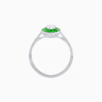 Load image into Gallery viewer, Vintage - Inspired Marquise Cut Ring Mounting with French - Cut Gemstone Halo - Shahin Jewelry