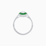 Load image into Gallery viewer, Vintage - Inspired Marquise Cut Ring Mounting with French - Cut Gemstone Halo - Shahin Jewelry