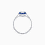 Load image into Gallery viewer, Vintage - Inspired Marquise Cut Ring Mounting with French - Cut Gemstone Halo - Shahin Jewelry