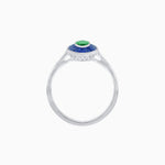 Load image into Gallery viewer, Vintage - Inspired Marquise Cut Ring Mounting with French - Cut Gemstone Halo - Shahin Jewelry