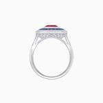 Load image into Gallery viewer, Vintage - Inspired Multi - Halo Gemstone Ring - Shahin Jewelry
