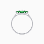 Load image into Gallery viewer, Vintage Inspired Round Cut Ring with Sunburst French - Cut Gemstone Halo - Shahin Jewelry