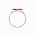 Load image into Gallery viewer, Vintage Inspired Round Cut Ring with Sunburst French - Cut Gemstone Halo - Shahin Jewelry