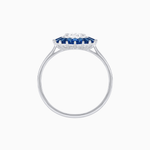Load image into Gallery viewer, Vintage Inspired Round Cut Ring with Sunburst French - Cut Gemstone Halo - Shahin Jewelry