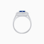 Load image into Gallery viewer, Vintage Inspired Round Cut Swirl Halo Diamond Ring - Shahin Jewelry