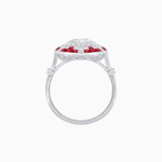 Load image into Gallery viewer, Vintage Inspired Round Diamond and Gemstone Ring - Shahin Jewelry