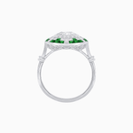 Load image into Gallery viewer, Vintage Inspired Round Diamond and Gemstone Ring - Shahin Jewelry