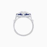 Load image into Gallery viewer, Vintage Inspired Round Diamond and Gemstone Ring - Shahin Jewelry
