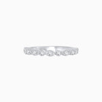 Load image into Gallery viewer, Vintage Inspired Round Diamond Marquise Motif Half Band - Shahin Jewelry