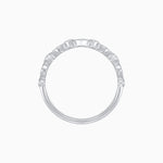 Load image into Gallery viewer, Vintage Inspired Round Diamond Marquise Motif Half Band - Shahin Jewelry
