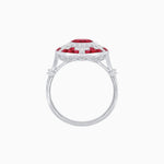 Load image into Gallery viewer, Vintage Inspired Round Gemstione Ring - Shahin Jewelry