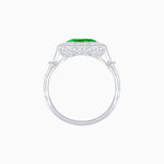 Load image into Gallery viewer, Vintage - Inspired Round Halo Diamond Mounting Engagement Ring - Shahin Jewelry
