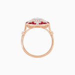 Load image into Gallery viewer, Vintage Inspired Round Illusion Diamond Ring - Shahin Jewelry
