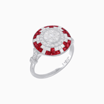 Load image into Gallery viewer, Vintage Inspired Round Illusion Diamond Ring - Shahin Jewelry