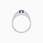 Load image into Gallery viewer, Vintage Inspired Sapphire & Diamond Ring - Shahin Jewelry