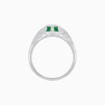 Load image into Gallery viewer, Vintage Inspired Sapphire & Diamond Ring - Shahin Jewelry