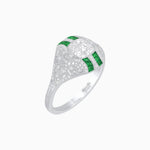 Load image into Gallery viewer, Vintage Inspired Sapphire & Diamond Ring - Shahin Jewelry