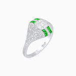 Load image into Gallery viewer, Vintage Inspired Sapphire & Diamond Ring - Shahin Jewelry