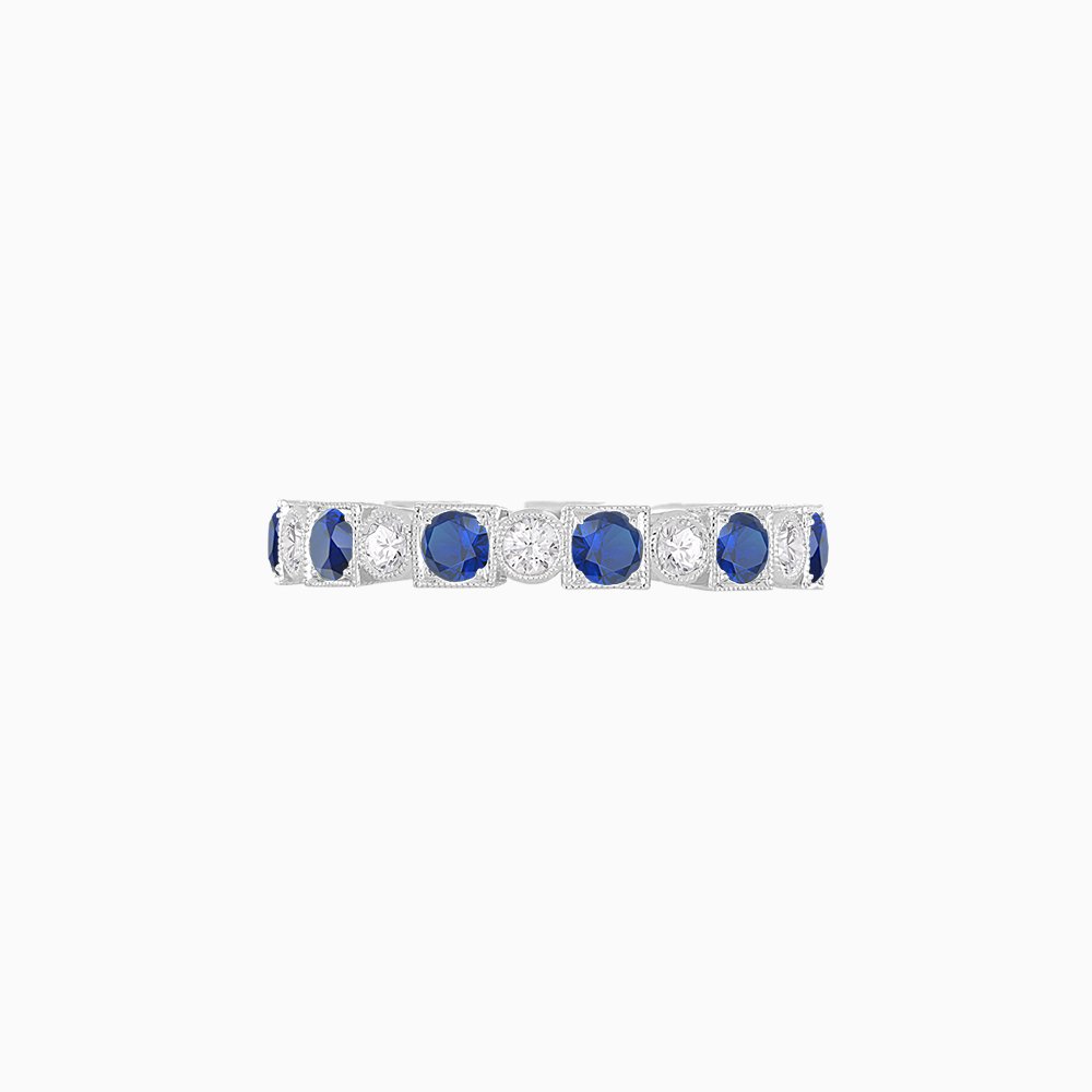 Vintage Inspired Stackable full Band - Shahin Jewelry