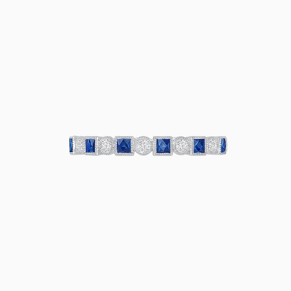 Vintage Inspired Stackable Half Band - Shahin Jewelry