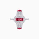 Load image into Gallery viewer, Vintage Long Ring – Rocket - Inspired Design - Shahin Jewelry