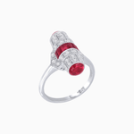 Load image into Gallery viewer, Vintage Long Ring – Rocket - Inspired Design - Shahin Jewelry