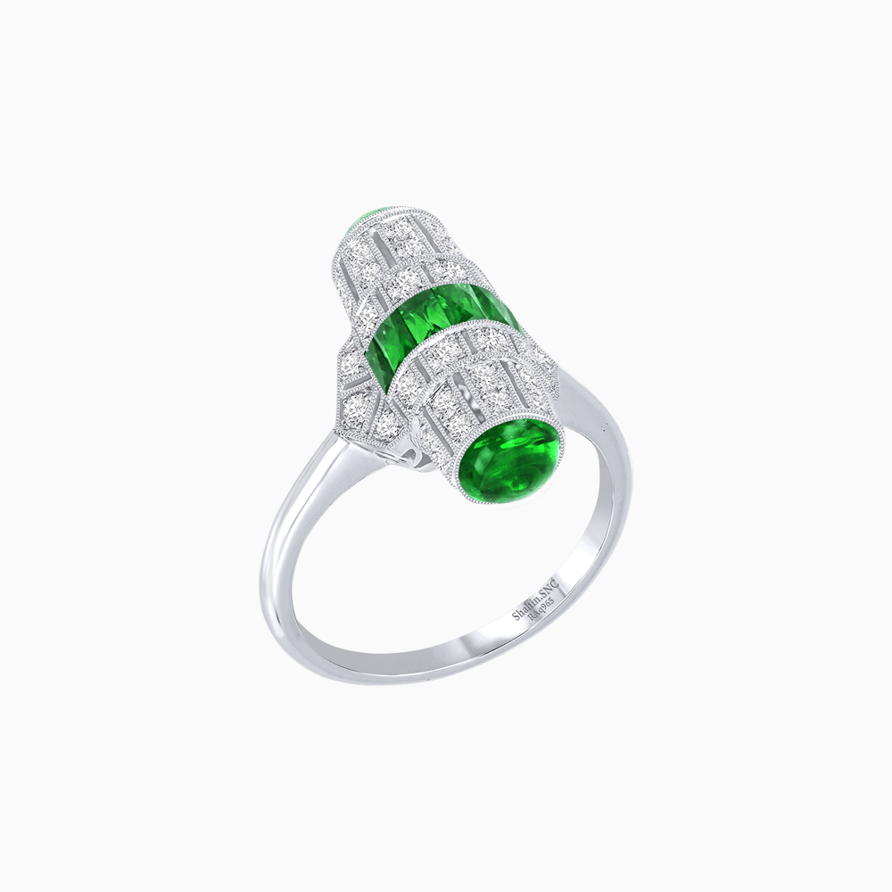 Vintage Long Ring – Rocket - Inspired Design - Shahin Jewelry