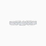 Load image into Gallery viewer, Vintage Style Baguette and Round Diamond Stackable Band - Shahin Jewelry