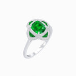 Load image into Gallery viewer, Vintage Style flower - shaped Ring with Gemstone - Shahin Jewelry